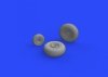 Eduard 672206 B-25 wheels HASEGAWA 1/72